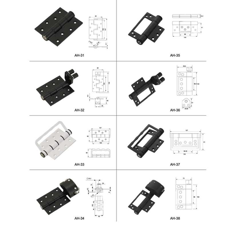 Furniture Factory Price Aluminum Sliding Folding Door Hinge Hardware