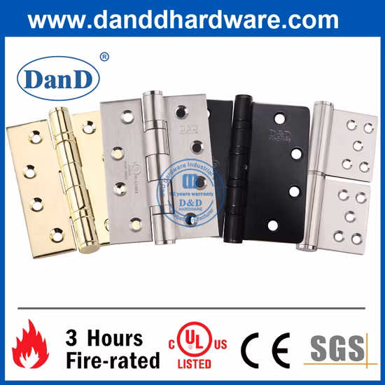 Fabricante listado por UL Accesorio de acero inoxidable resistente al fuego Bisagra de puerta Cierrapuertas hidráulico Salida de pánico Cerradura de barra de empuje Construcción Puerta de madera Hardware de construcción