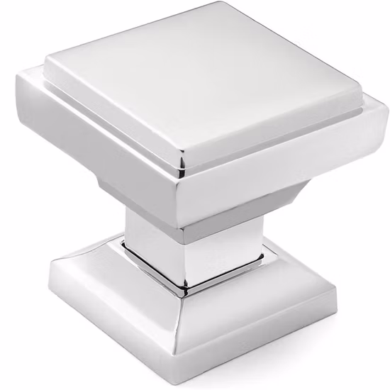 Perilla del gabinete de los muebles del hardware de la manija del gabinete de la plaza negra mate del acero inoxidable de la fábrica